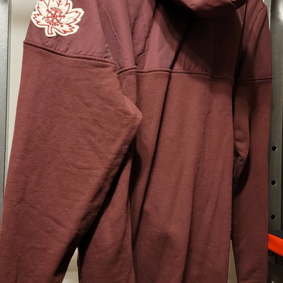 Roots Zip-Up hooded jacket, Vancouver Edition, Burgundy Wine, M - Picture 2 of 2